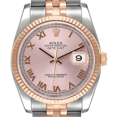 steel and rose gold rolex datejust